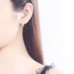 Sterling Silver Crystal Zircon Stud Earrings for Women | Elegant Everyday Jewelry