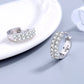 Sterling Silver Crystal Zircon Stud Earrings for Women | Elegant Everyday Jewelry