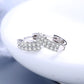 Sterling Silver Crystal Zircon Stud Earrings for Women | Elegant Everyday Jewelry