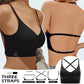 Women's Invisible Deep U Plunge Backless Push Up Bra with Transparent Straps