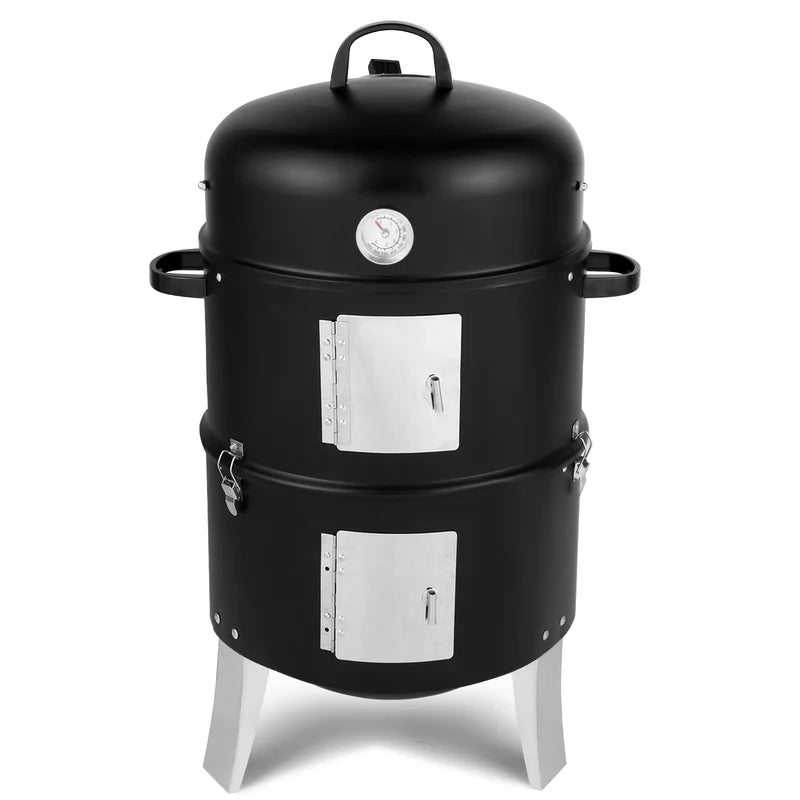 18.5" 3-in-1 Portable Charcoal Smoker & Grill