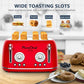 4 Slice Retro Toaster with Warming Rack
