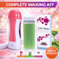 Complete Roll-On Waxing Kit | 3-in-1 Complete Waxing Kit for Women | Roll-On Wax Heater Set
