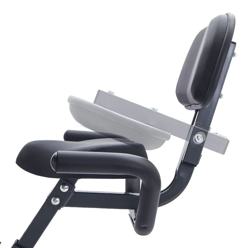 Folding Exercise X-Bike with 16-Level Resistance & Backrest
