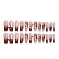 Luxury Crystal Press-On Nails for Women | Rhinestone & 3D Flower Reusable Fake Nail Set | Salon-Quality Manicure