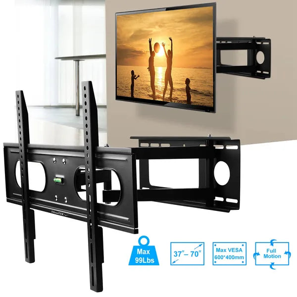 Full Motion TV Wall Mount for 37–70" TVs (VESA 600×400)