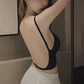 Women's Invisible Deep U Plunge Backless Push Up Bra with Transparent Straps