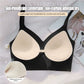 Women's Invisible Deep U Plunge Backless Push Up Bra with Transparent Straps