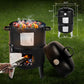 18.5" 3-in-1 Portable Charcoal Smoker & Grill