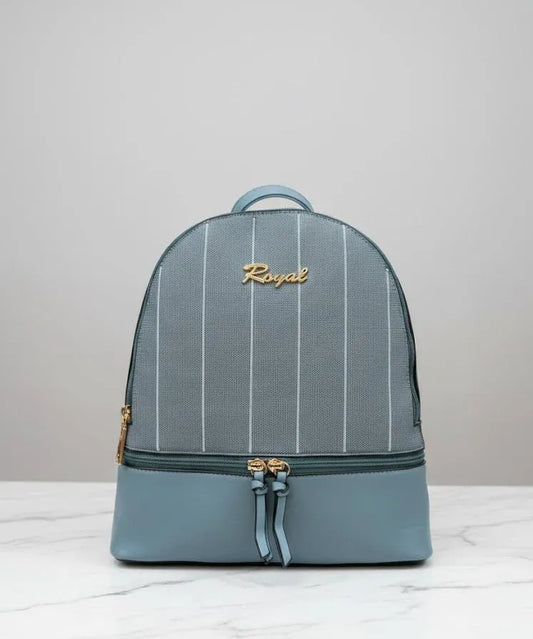 Royal Striped Backpack