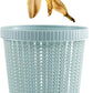 Woven Pattern Plastic Waste Bin