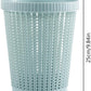 Woven Pattern Plastic Waste Bin